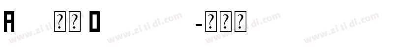 Arial常规 Opentype字体转换